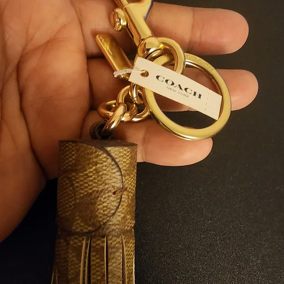 Coach Brown Tassel Keychain - Picture 4 of 4